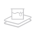 Dip coating icon with fabric passing through a liquid PVC bath